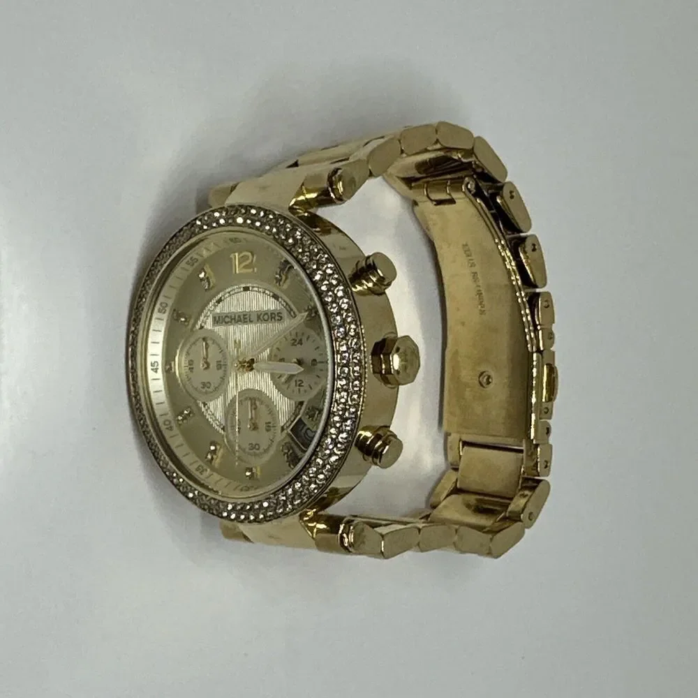 Michael Kors Parker MK5354 Women's Gold Stainless Steel Analog Dial Watch NUL1